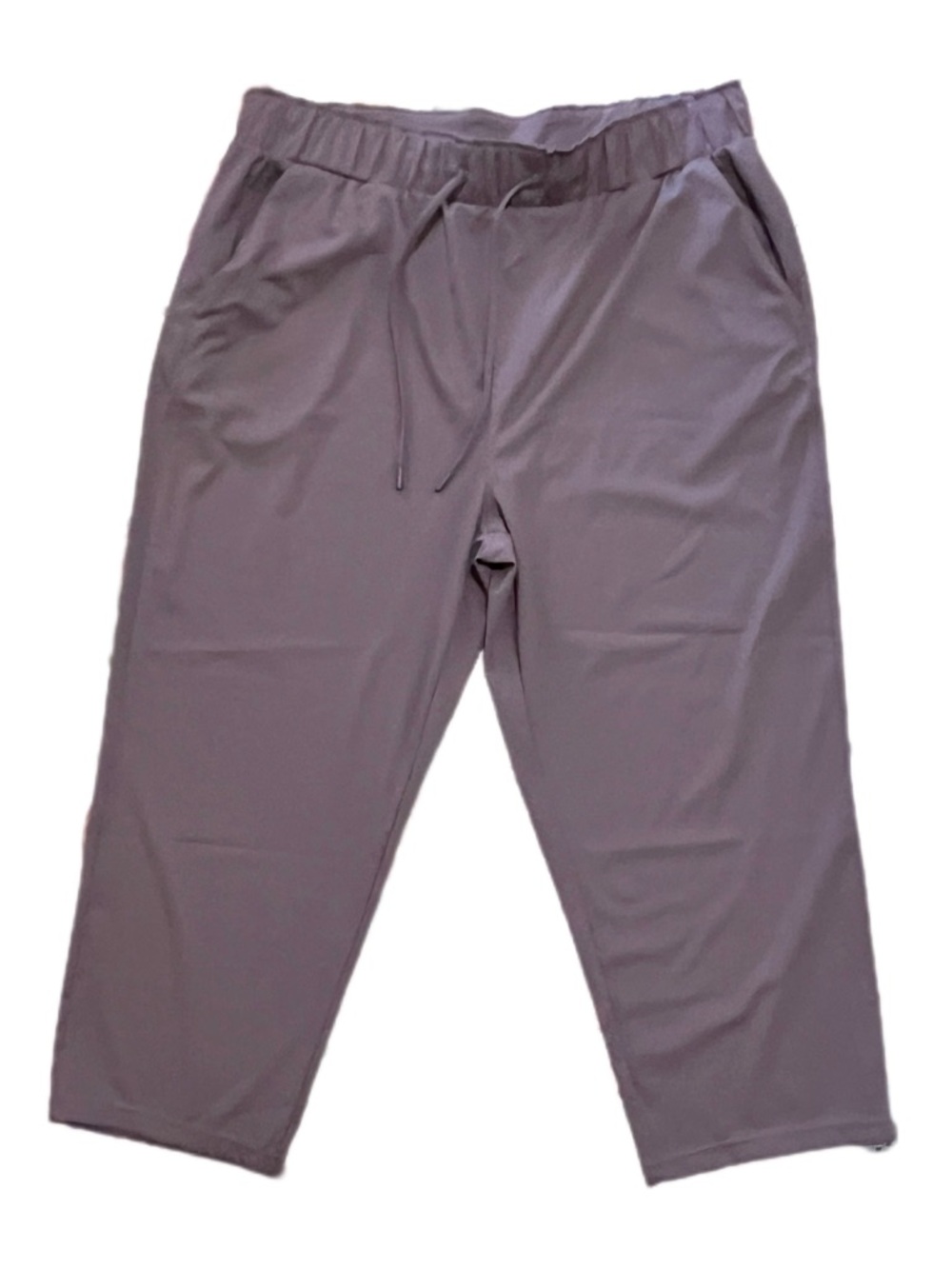 32 Degrees Cool mauve drawstring capri pants US Women’s Large L EUC